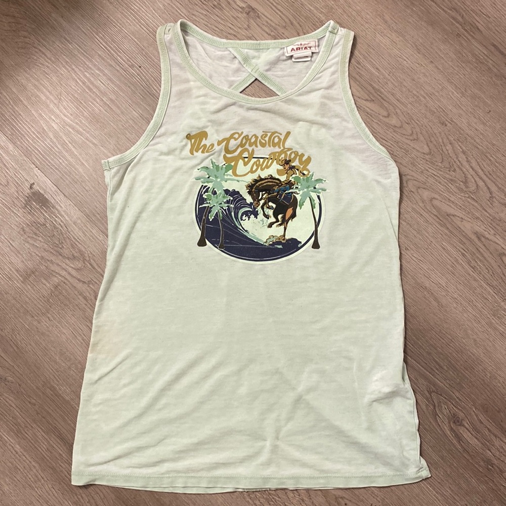 ***Relisting Soon*** Ariat “The Coastal Cowboy” graphic tank